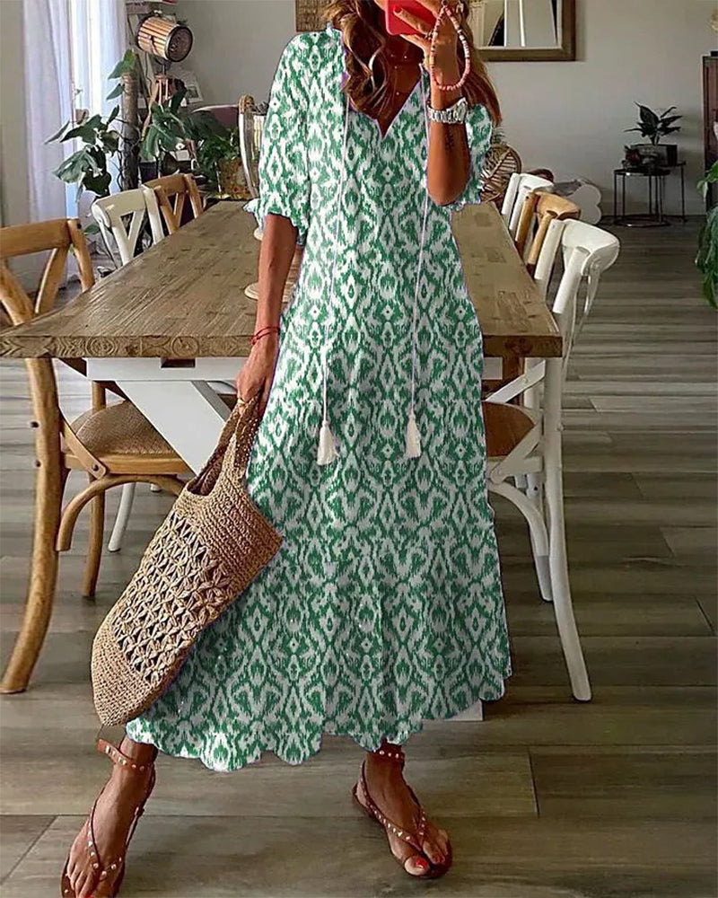 Elise™ | Sukienka Boho z Zakryciem Brzucha