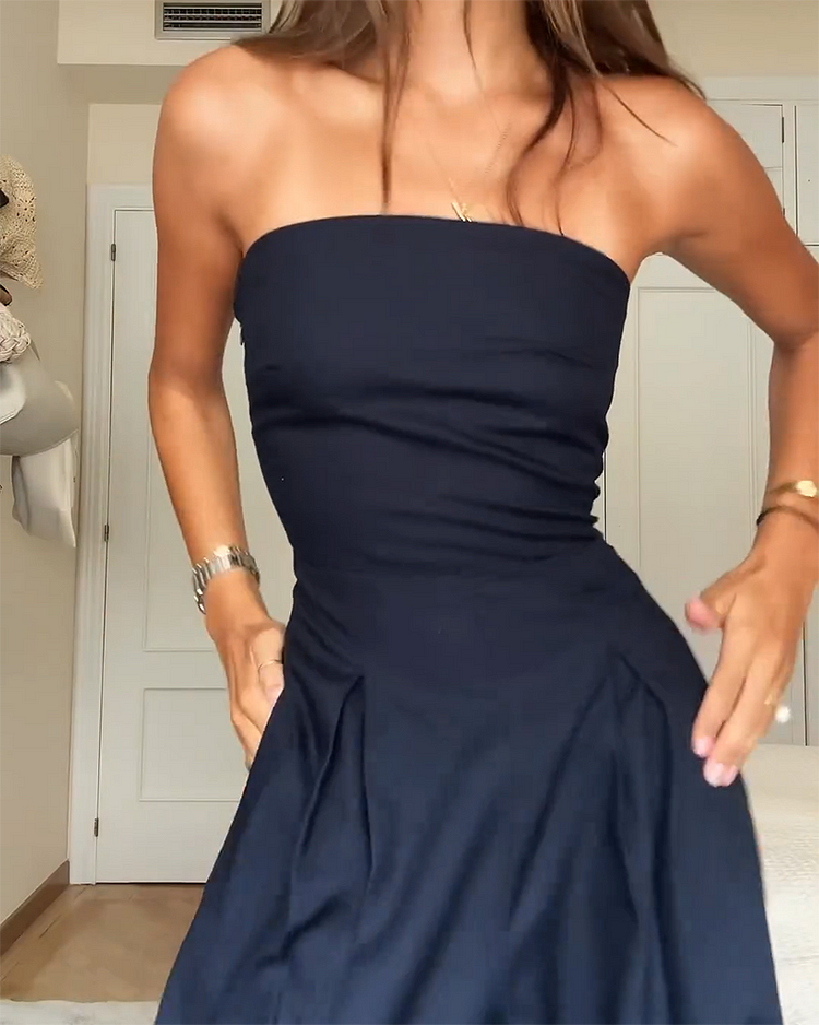 Renata | Elegancki jumpsuit bez ramiączek
