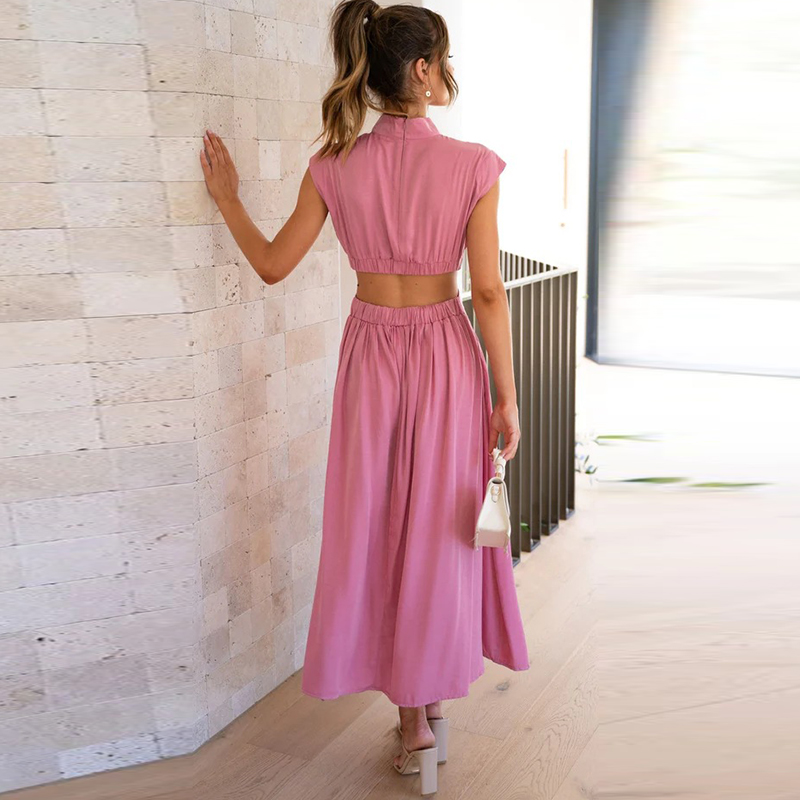 Ondine | Elegancka szeroka sukienka maxi