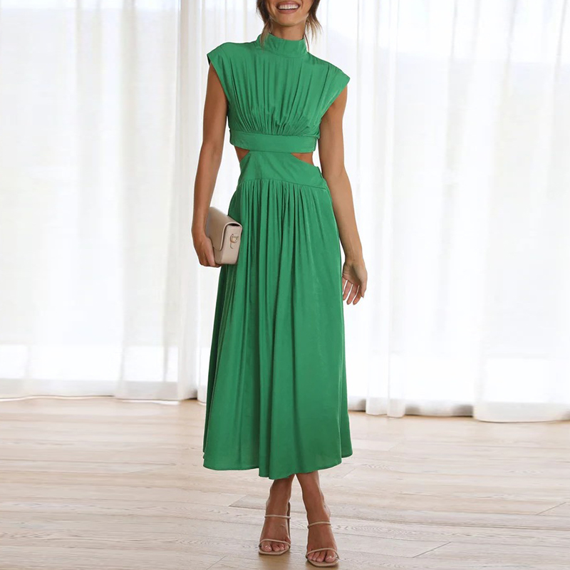 Ondine | Elegancka szeroka sukienka maxi