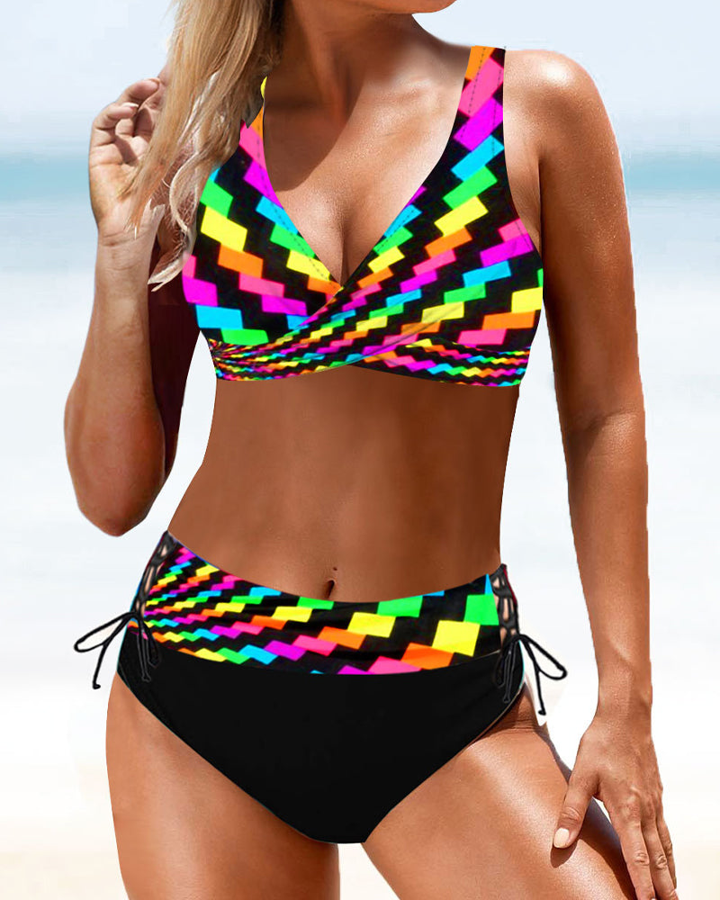 Earle - Kolorowy strój kąpielowy bikini