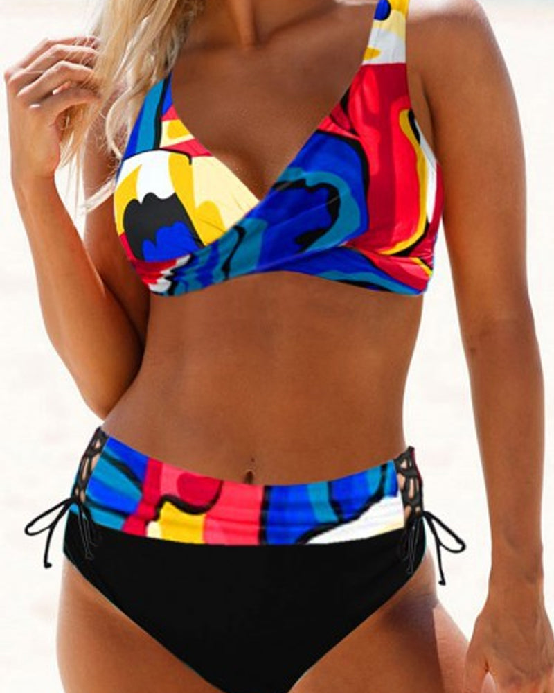 Earle - Kolorowy strój kąpielowy bikini