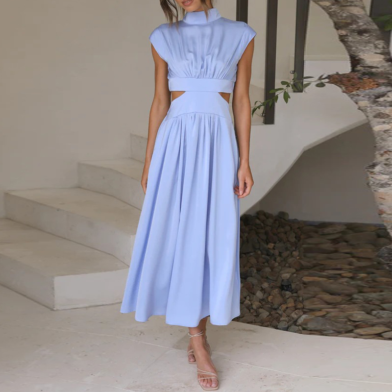 Ondine | Elegancka szeroka sukienka maxi