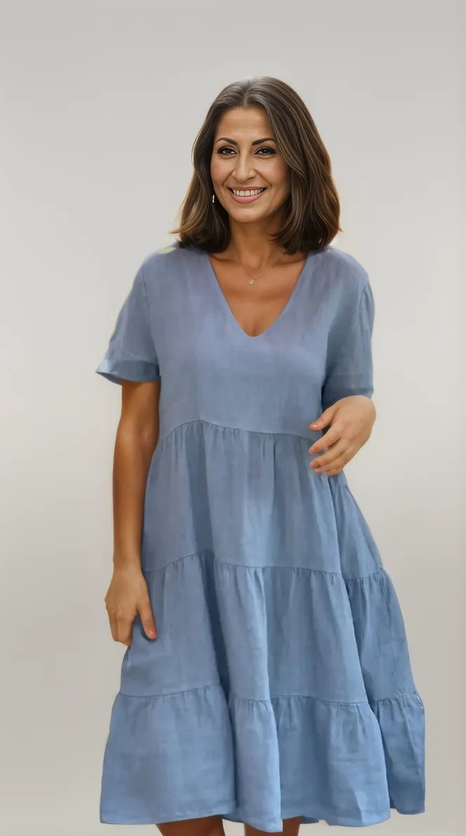 Chayenne | Elegancka Letnia Sukienka w Paski