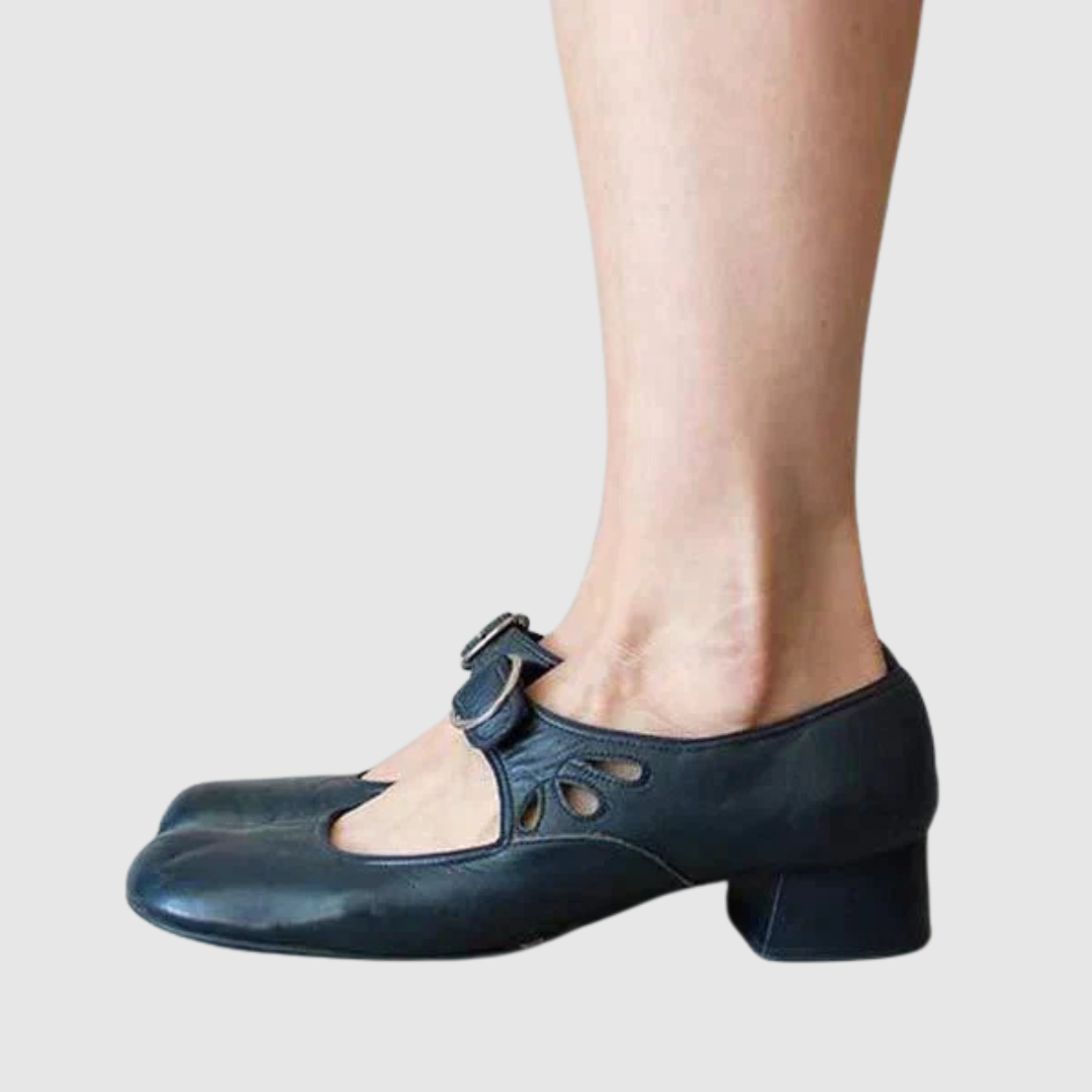 Daisy™ | Mary Jane ze skóry