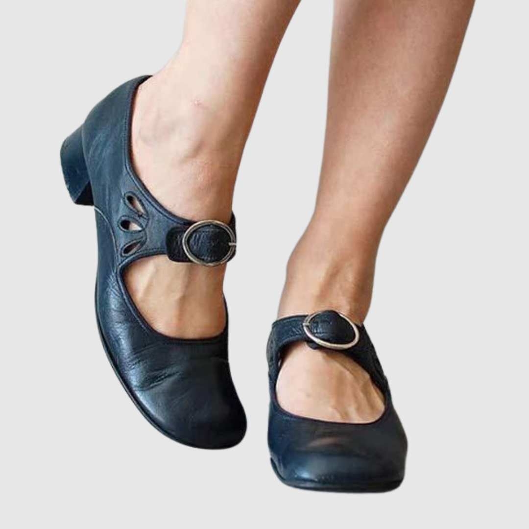 Daisy™ | Mary Jane ze skóry