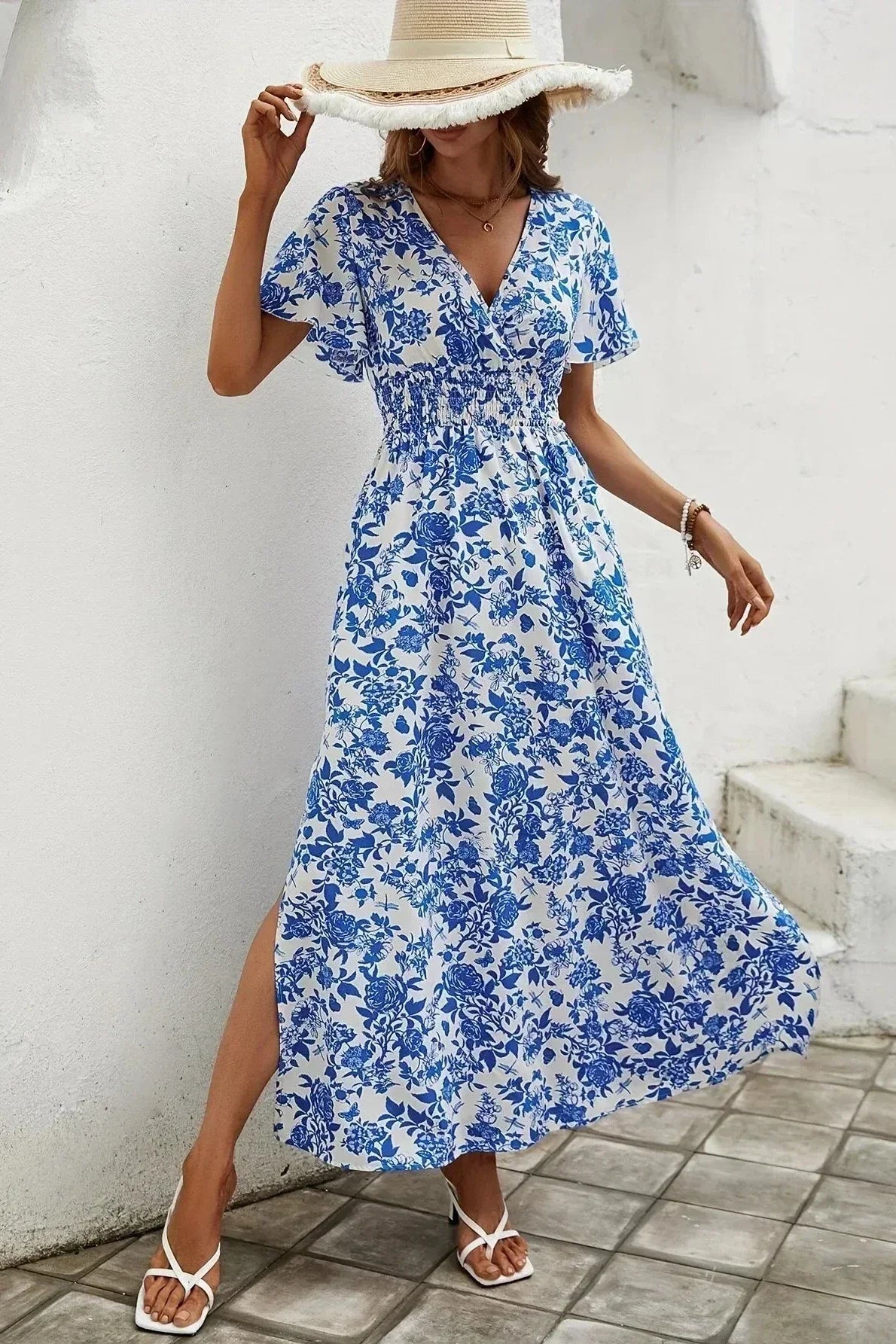 Sukienka Fleurie Boho Bianca