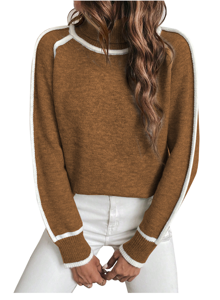 Elle | Wygodny damski sweter z golfem