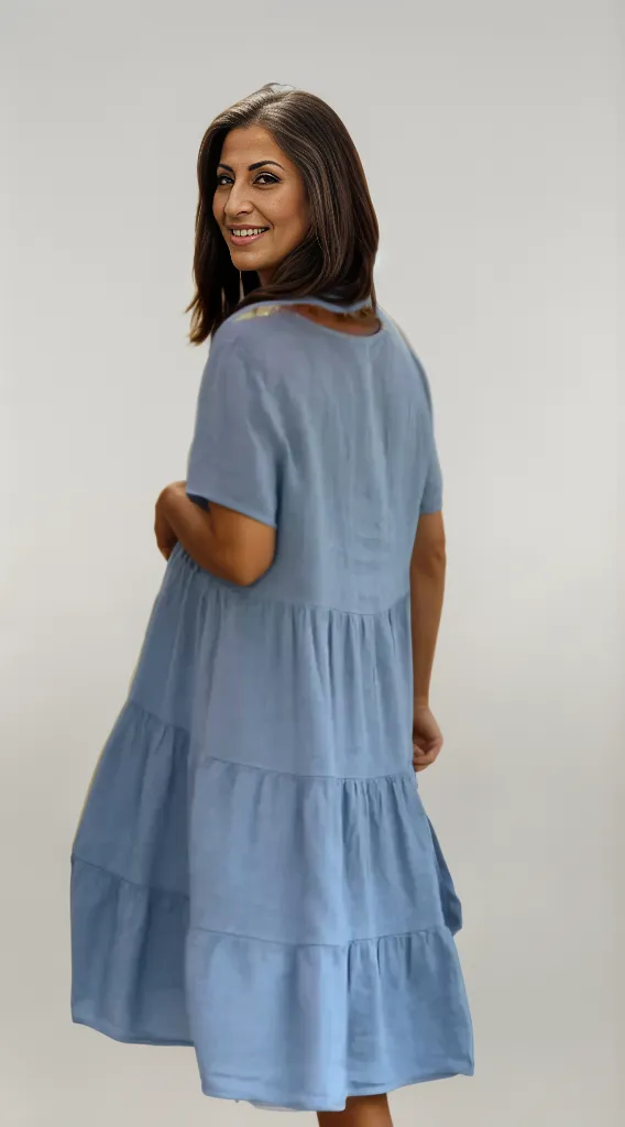 Chayenne | Elegancka Letnia Sukienka w Paski