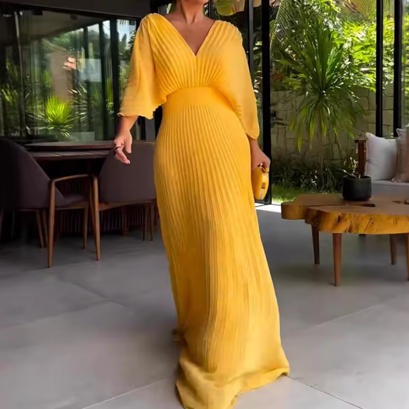 Colette - Elegancka plisowana sukienka