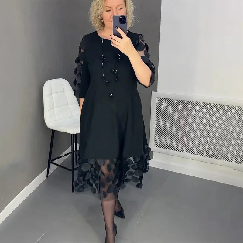 Teresa™ - Sukienka zdobiona kropkami