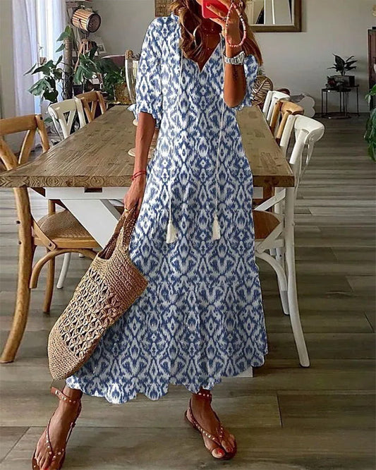 Elise™ | Sukienka Boho z Zakryciem Brzucha