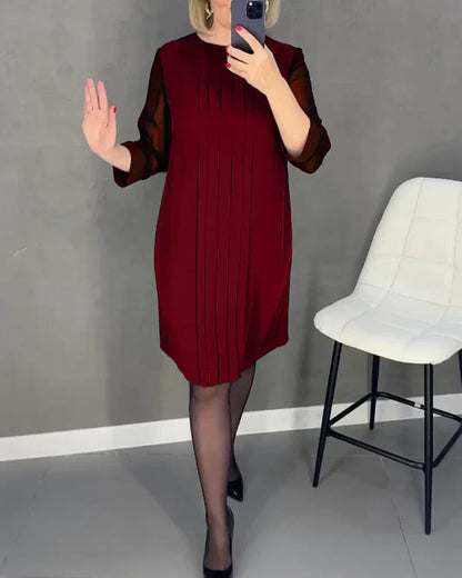 Melina™ - Sukienka z plisowanej dzianiny