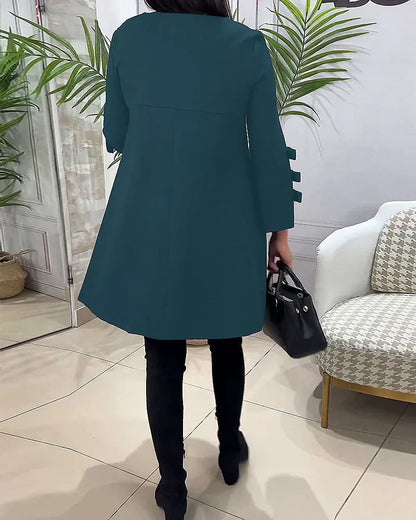 Maria™ - Luźna sukienka z długim rękawem