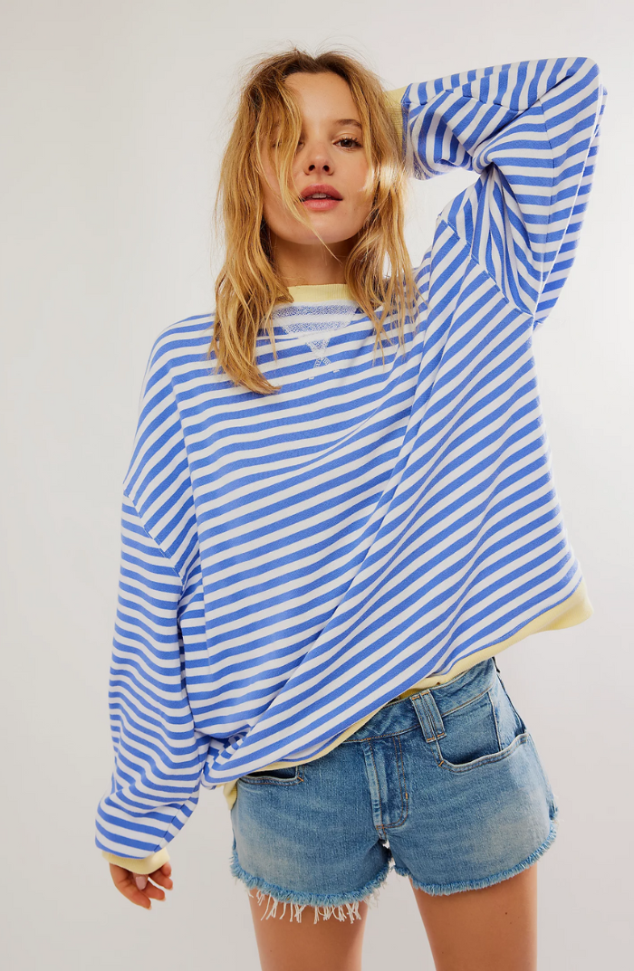 Mana | Plus Size sweter w paski