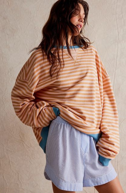 Mana | Plus Size sweter w paski