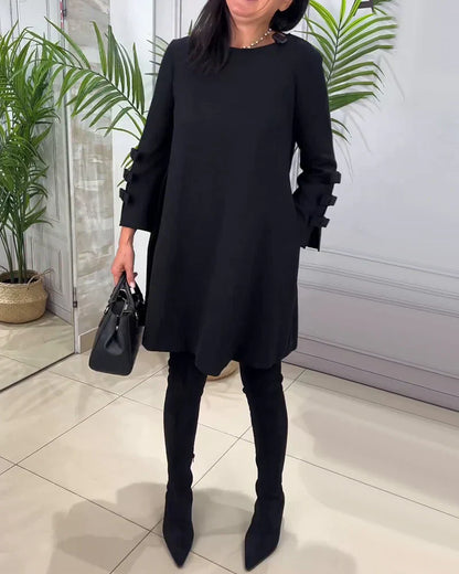 Maria™ - Luźna sukienka z długim rękawem