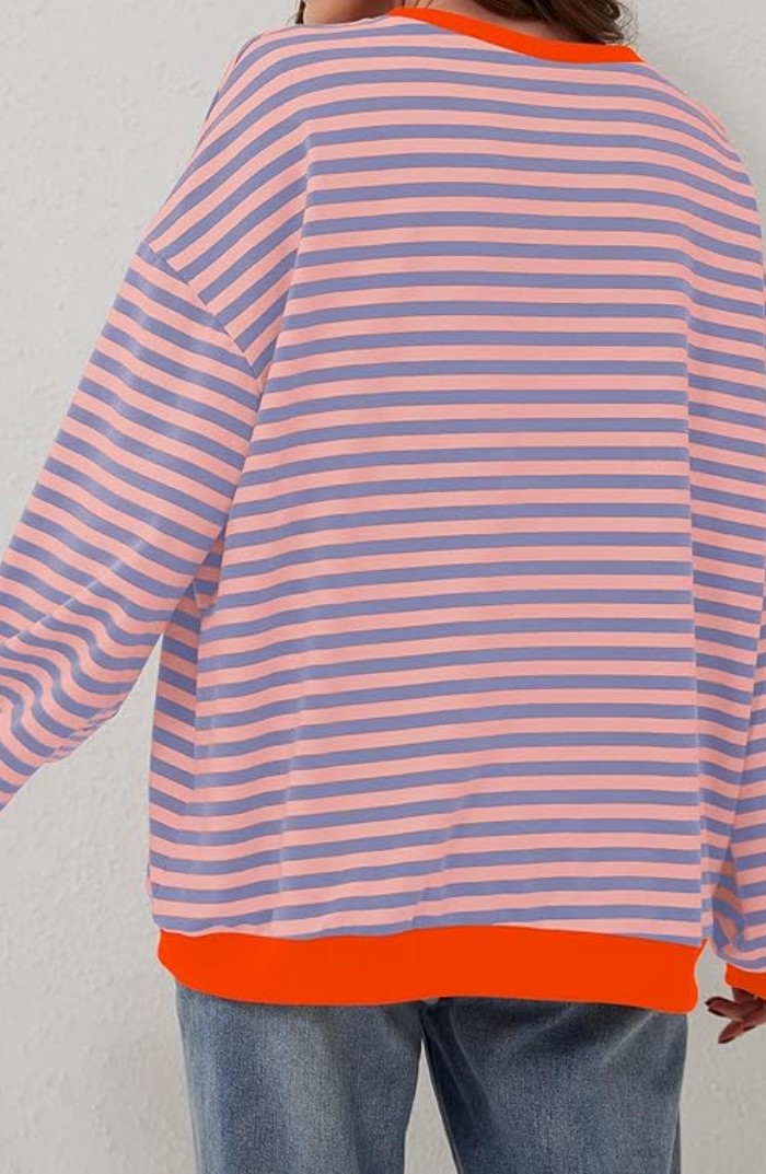 Mana | Plus Size sweter w paski