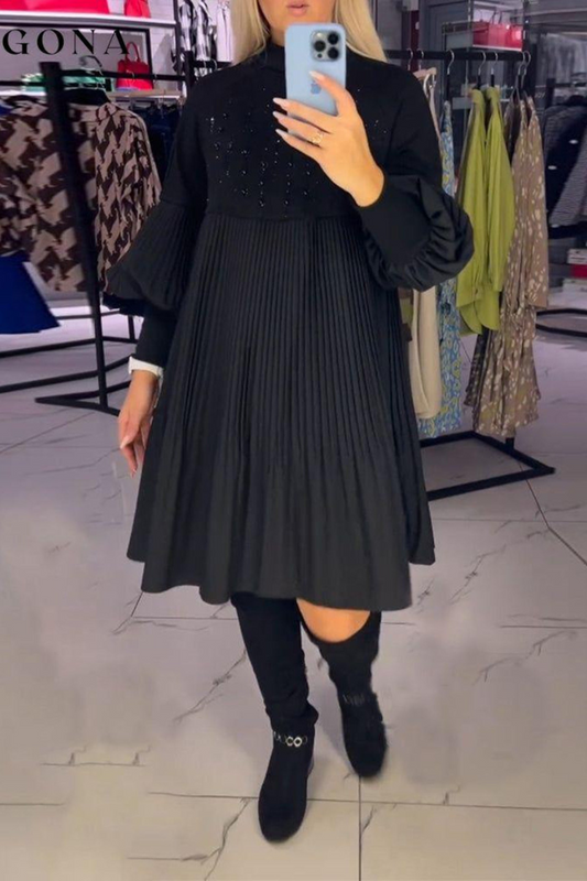 Maria™ - Plisowana sukienka, która zakrywa brzuch