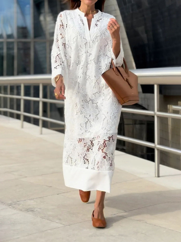 Nanna™ | Blond Maxi Sukienka