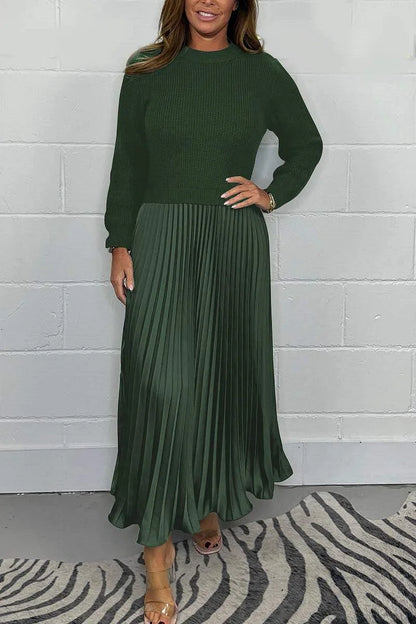 Chantal™ - Sweter i plisowana spódnica