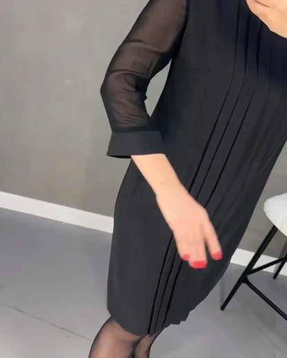 Melina™ - Sukienka z plisowanej dzianiny