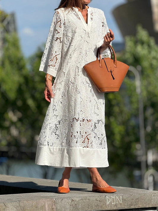 Nanna™ | Blond Maxi Sukienka