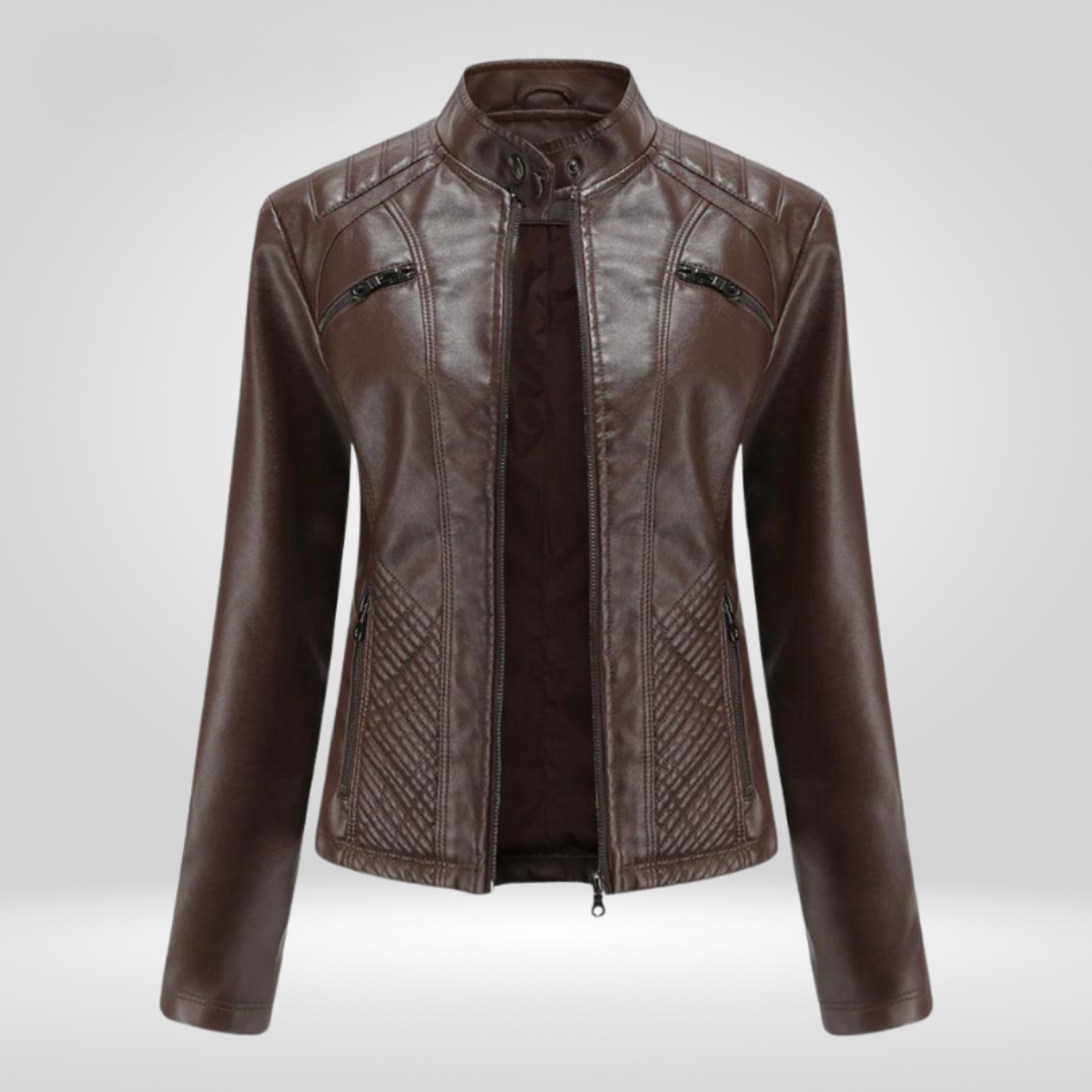 Robyn™ elegancka kurtka skórzana