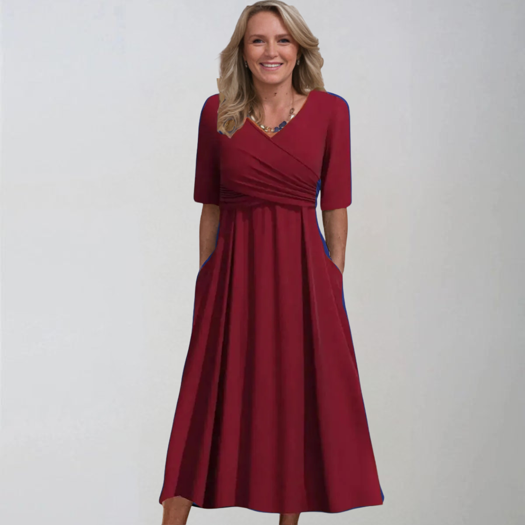 Jana | Stylowe midi sukienki z kieszeniami