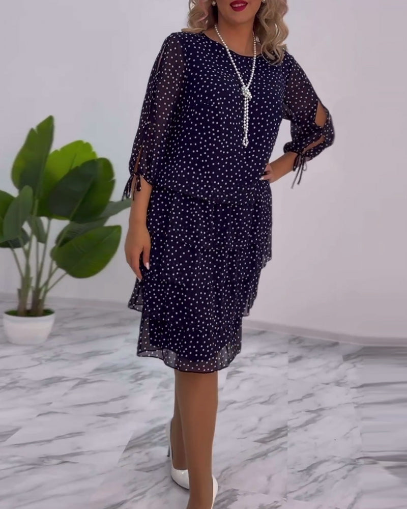 Julie | Elegancka Sukienka w Kropki