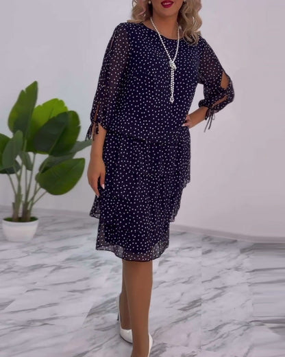 Julie | Elegancka Sukienka w Kropki