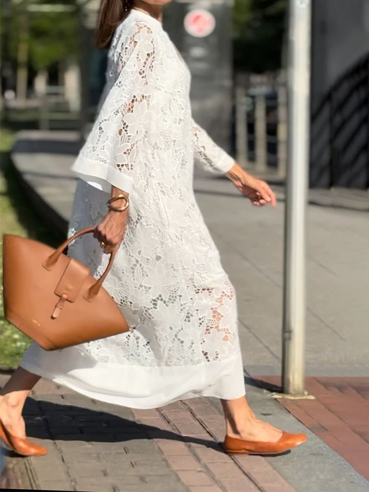Nanna™ | Blond Maxi Sukienka