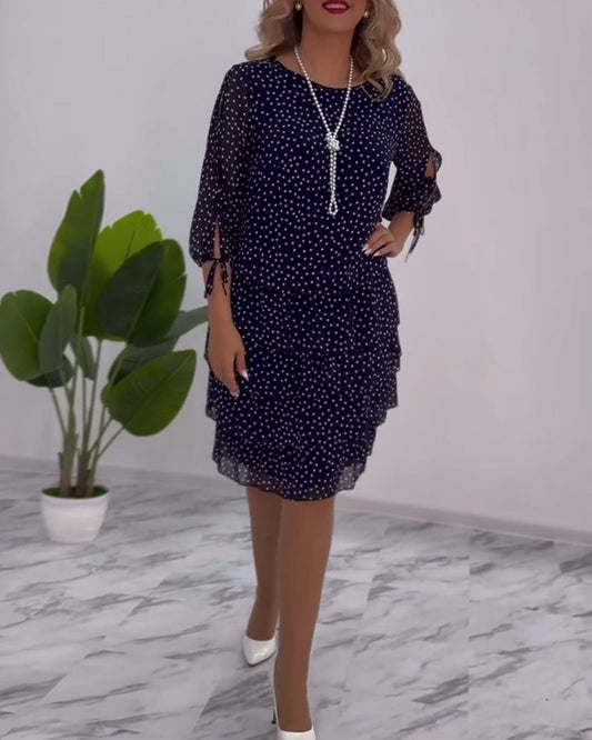 Julie | Elegancka Sukienka w Kropki