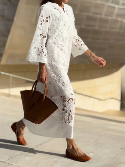 Nanna™ | Blond Maxi Sukienka