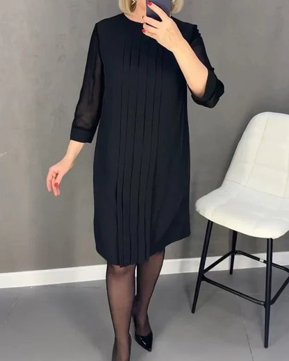 Melina™ - Sukienka z plisowanej dzianiny
