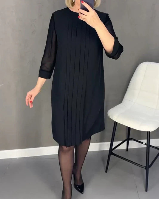 Melina™ - Sukienka z plisowanej dzianiny