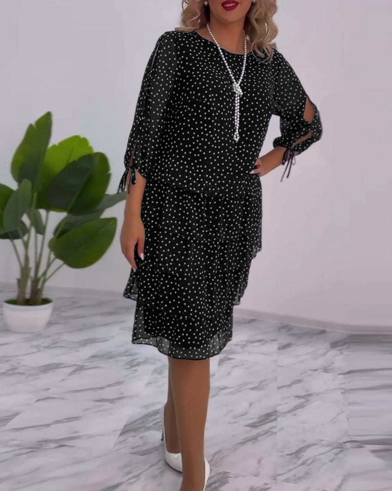 Julie | Elegancka Sukienka w Kropki