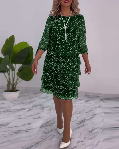Julie | Elegancka Sukienka w Kropki