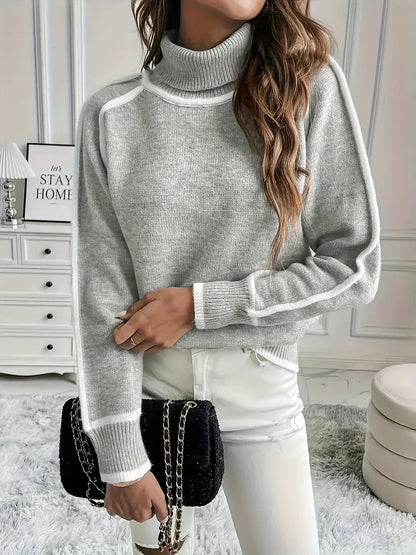Elle | Wygodny damski sweter z golfem