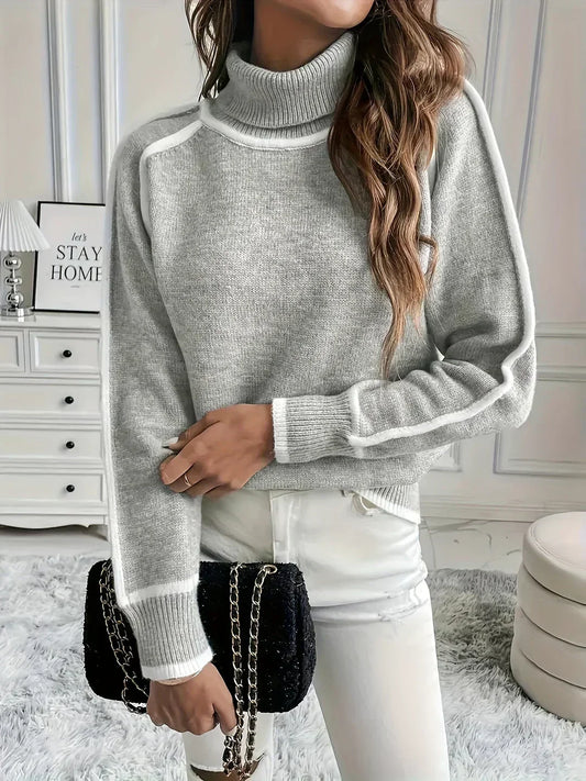 Elle | Wygodny damski sweter z golfem