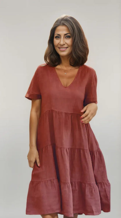Chayenne | Elegancka Letnia Sukienka w Paski