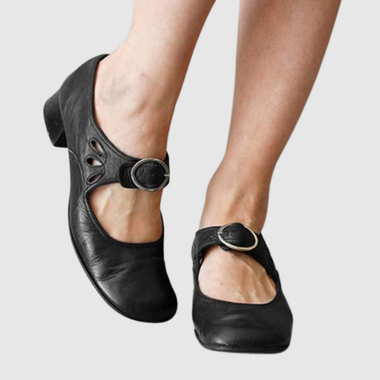 Daisy™ | Mary Jane ze skóry