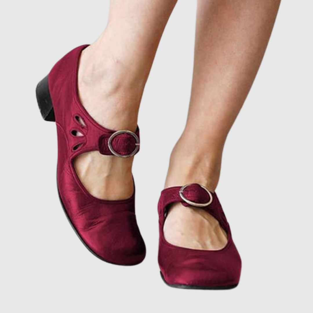Daisy™ | Mary Jane ze skóry