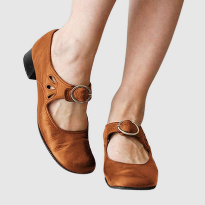 Daisy™ | Mary Jane ze skóry