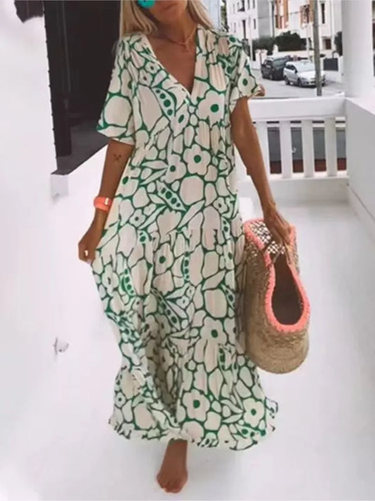 Rayna - Boho długa letnia sukienka dla kobiet