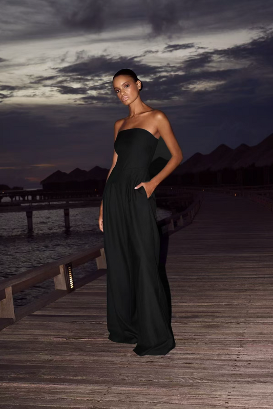 Renata | Elegancki jumpsuit bez ramiączek
