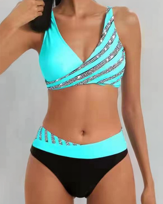 Mona - Ciepłe bikini z nadrukiem