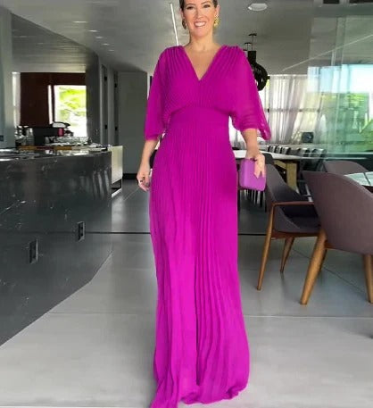 Colette - Elegancka plisowana sukienka