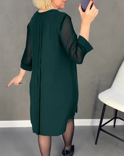 Melina™ - Sukienka z plisowanej dzianiny