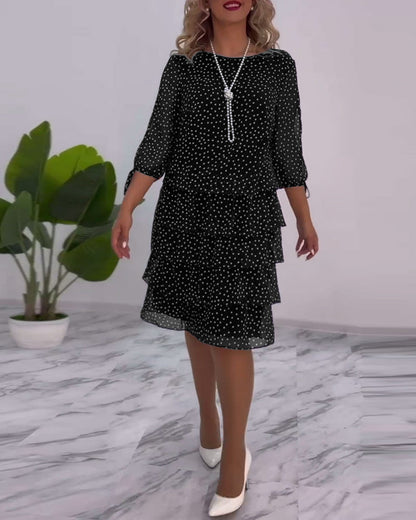 Julie | Elegancka Sukienka w Kropki